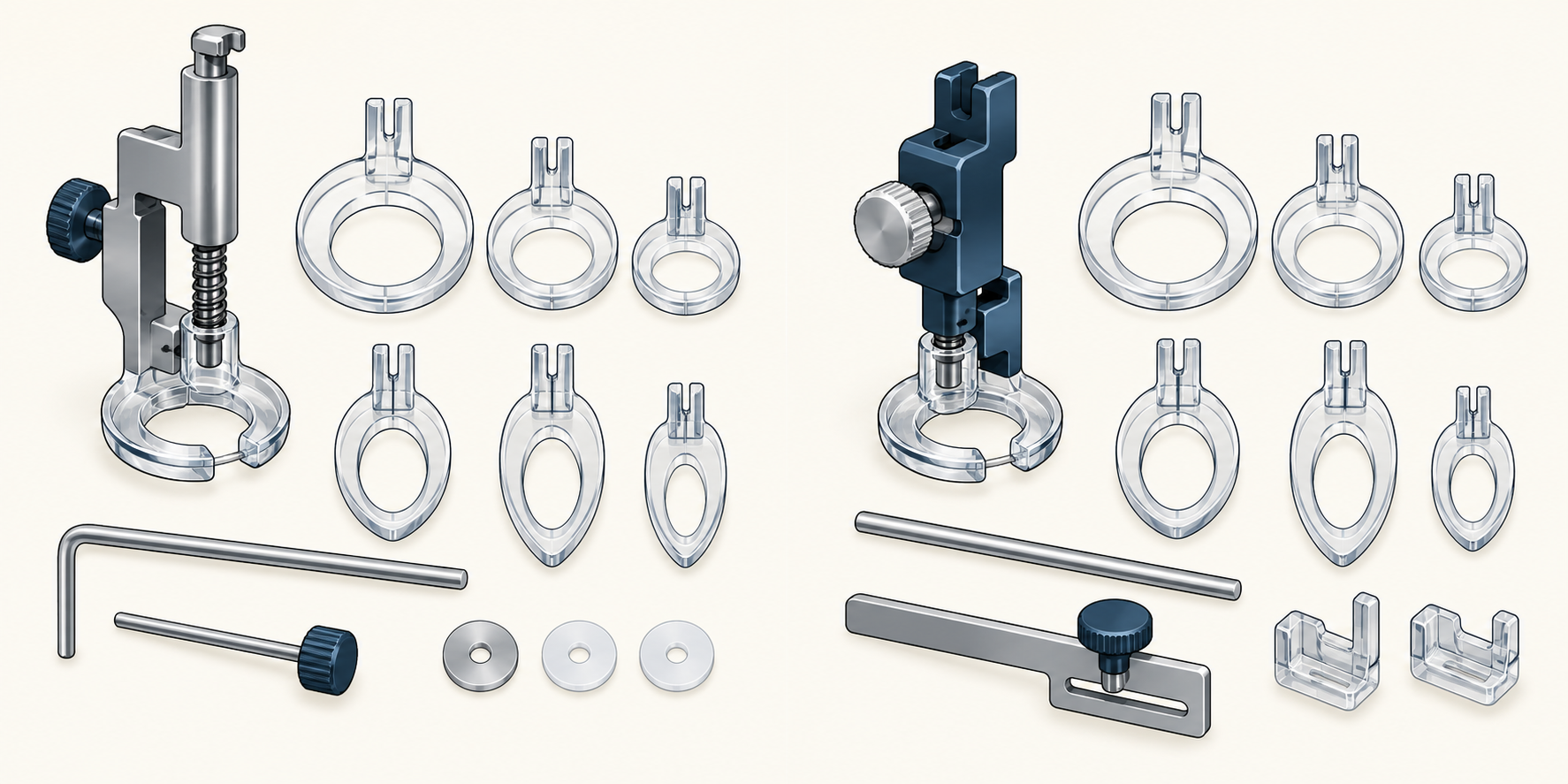 Two different Janome listings show distinct sets and prerequisites for the same part number