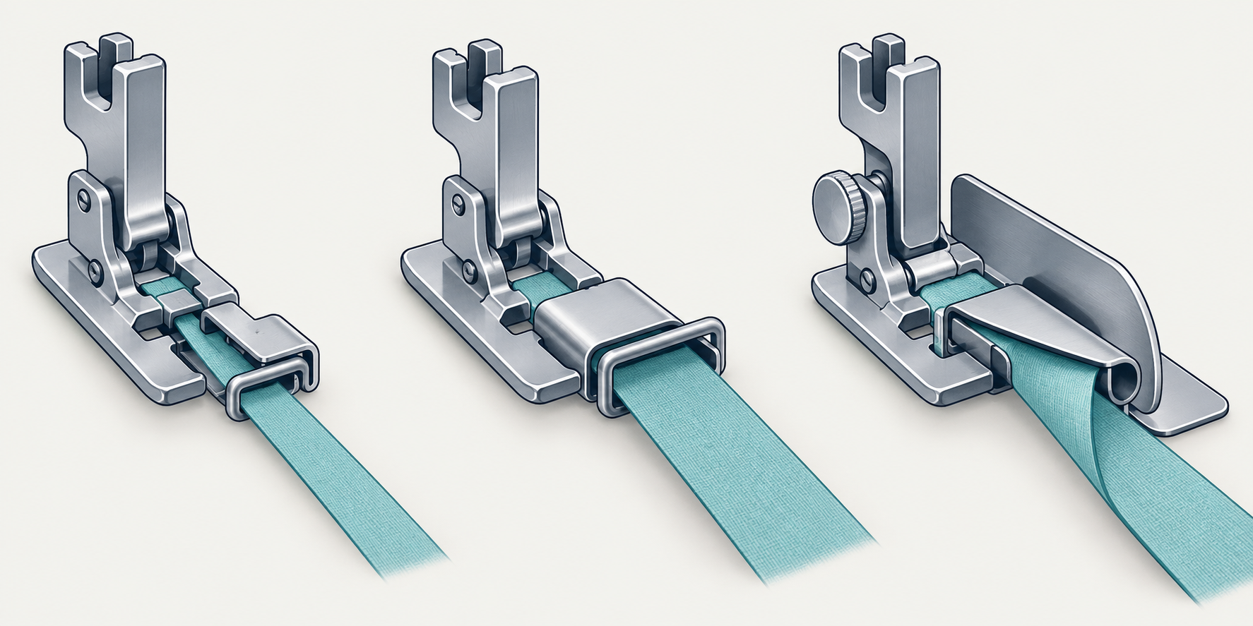Keep the three tape-guide part groups distinct when checking fit